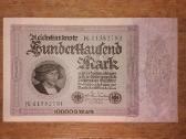 Vokietijos 100000 markių banknotas