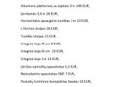 Parduodame naujas pastolių dalis