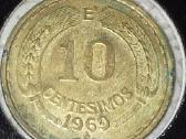 Čilė 10 sentavų 1969 - nuotraukos Nr. 2