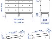 Ikea Idanas komoda ir Hemnes naktiniai staliukai - nuotraukos Nr. 3