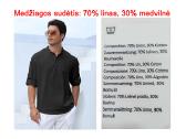 Linen 70%, cotton 30% - vyriški marškiniai vasarai