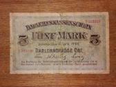 Darlehnskasse ost 5 markių banknotas
