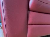 Raudona odinė dvivietė sofa - nuotraukos Nr. 5