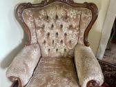 Viktorinio stiliaus sofa ir 2 foteliai - nuotraukos Nr. 5