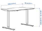 Trotten pakeliamas rašomasis stalas 120x70cm - nuotraukos Nr. 2