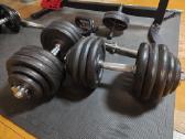Hanteliai ketaus 80kg. 2x40kg