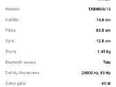 Philips Soundbar Tab4000/10 - nuotraukos Nr. 5
