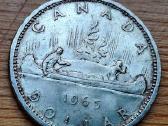 Kanada 1965 1 doleris (sidabras)