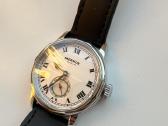 Vyriškas baltas mechaninis prisukamas laikrodis - nuotraukos Nr. 7