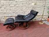 Vintažinis mid century Ekornes polisio fotelis - nuotraukos Nr. 4