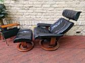 Vintažinis mid century Ekornes polisio fotelis - nuotraukos Nr. 23
