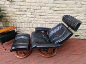 Vintažinis mid century Ekornes polisio fotelis - nuotraukos Nr. 25