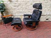 Vintažinis mid century Ekornes polisio fotelis - nuotraukos Nr. 27