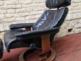 Vintažinis mid century Ekornes polisio fotelis - nuotraukos Nr. 30