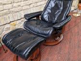 Vintažinis mid century Ekornes polisio fotelis - nuotraukos Nr. 34