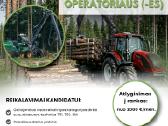 Traktoriaus su miško priekaba operatorius (-ė)