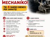 Siūlo darbą įrengimų mechanikui - 4 d.d./savaitę