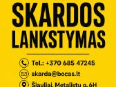 Skardos lankstinai, palangės, kraigai, vėjalentės