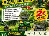Žolės, krūmų medžių pjovimas