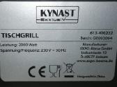 Elektrinis grilis Kynast Bgt-2000.8 (Expo Börse) - nuotraukos Nr. 4