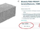 Fibo keramzitbetonio blokekeliai 3mpa. (2 m3)