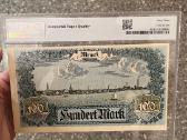 Memel 100 Mark 1922 Pmg 63 Epq