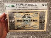 Memel 100 Mark 1922 Pmg 63 Epq - nuotraukos Nr. 2
