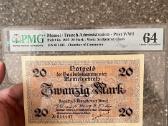 Memel 20 Mark 1922 Pmg 64 - nuotraukos Nr. 2