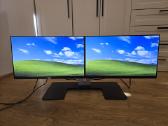 Dell U2414h monitoriai ir Mds14 dvigubas stovas