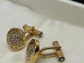 Montblanc Cufflinks Gold Diamonds 104478