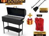 Šašlykinė 3-4 mm kazano krosnelė turistinė 80x33