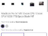 Naujas MacBook Pro 14 M5 16 GB 1 TB Garantija - nuotraukos Nr. 5