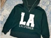 Zara California Graphic tamsiai žalios moteriškos