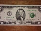 JAV 2 $ banknotas