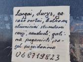 Parduodu plastikinius langus ir duris