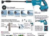 Akumuliatorinė slėginė plovyklė Makita Dhw180z - nuotraukos Nr. 24
