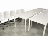 Baltos biuro / kosmetinės kėdės su ratukais -5 vnt - nuotraukos Nr. 2