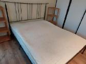Dvugulės miegamojo lovos rėmas160x200 be grotelių