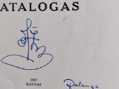 A. Žmuidzinavičiaus autografas