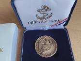 Medalis Uss Newyork laivo atminimui