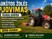 Žolės pjovimas Šiauliuose, Šiaulių raj.