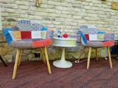 Vintažinės "Patchwork " stiliaus kėdės/krėslai - nuotraukos Nr. 3