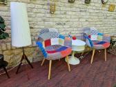 Vintažinės "Patchwork " stiliaus kėdės/krėslai - nuotraukos Nr. 6