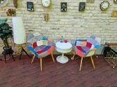 Vintažinės "Patchwork " stiliaus kėdės/krėslai - nuotraukos Nr. 15