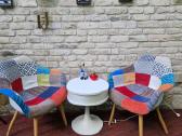 Vintažinės "Patchwork " stiliaus kėdės/krėslai - nuotraukos Nr. 20