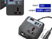 12v į 220v inverteris įtampos keitiklis 150w +Usb - nuotraukos Nr. 5
