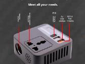 12v į 220v inverteris įtampos keitiklis 150w +Usb - nuotraukos Nr. 7