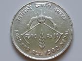 Nepalas 10 rupijų sidabras 1968