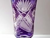 Violetinė krištolo vaza 35,5 cm - nuotraukos Nr. 3