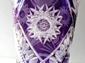 Violetinė krištolo vaza 35,5 cm - nuotraukos Nr. 5